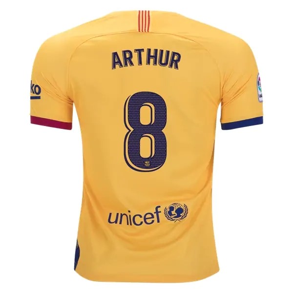 Maillot Football Barcelone NO.8 Arthur Domicile 2019-20 Bleu Rouge